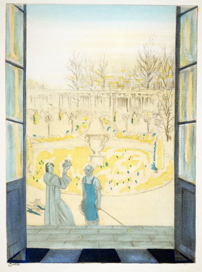 最初の花」（Styl, pub.1922より）（ポショワールプリント 作： German School