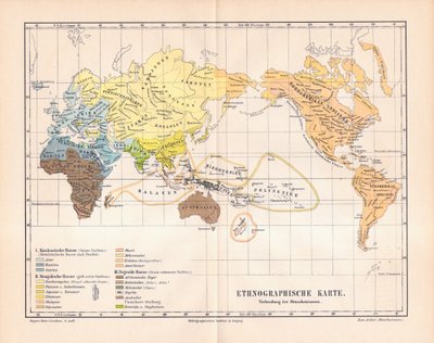 世界の民族誌的地図 作： German School