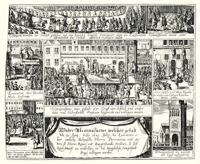 神聖ローマ皇帝フェルディナント2世に反対する人々をプラハで処刑 作： German School