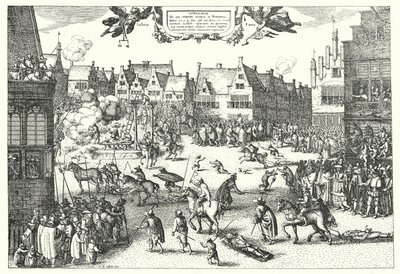 ロンドンでの火薬陰謀論者の処刑 作： German School