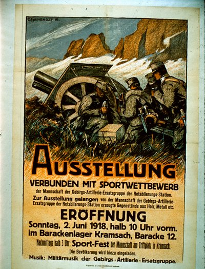 競技スポーツの展覧会、1918 作： German School