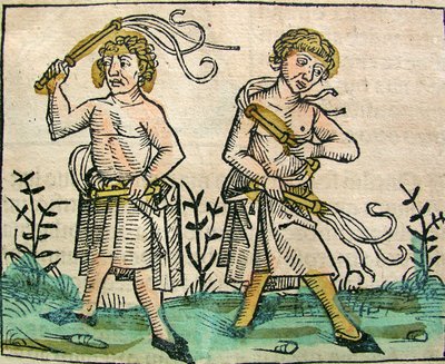 鞭毛虫、ニュルンベルク年代記、1493年に公開 作： German School