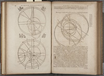 フォリオ44-45 ヨハネス・ケプラー著「Astronomia nova Aitiologetos」（エングレーヴィング 作： German School