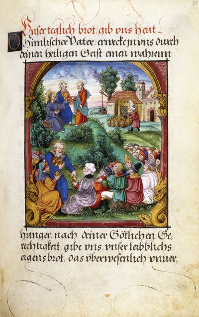 Folio 55：5000の摂食、1551 作： German School