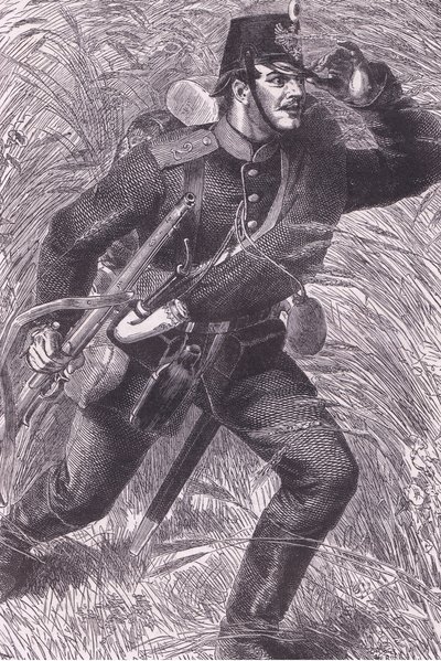 1890年頃にCassell and Company Limitedから出版された『Cassells History of the War between France and Germany』（リトグラフ）に掲載されています。 作： German School