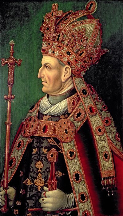 ドイツのフレデリック3世（1415-93）聖ローマ皇帝、オーストリア5公爵、皇帝マクシミリアン1世（1459-1519）の父 作： German School