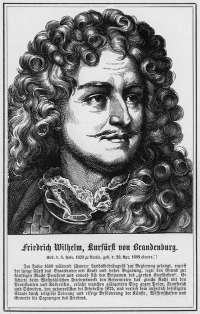ブランデンブルク選帝侯フレデリック・ウィリアム（彫刻 作： German School