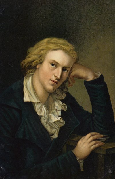 フリードリヒ・フォン・シラー（1759-1805）ドイツの詩人、哲学者、歴史家、劇作家（クロモリソ） 作： German School
