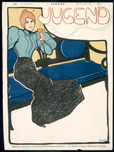1898年1月、Jugend Magazineの表紙 作： German School
