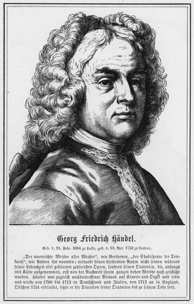 ゲオルク・フリードリヒ・ヘンデル（彫刻 作： German School