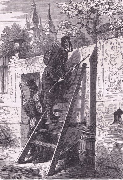 ドイツの探検隊、カッセル・アンド・カンパニー・リミテッド発行の『Cassells History of France and Germany』、1890年頃（リトグラフ 作： German School