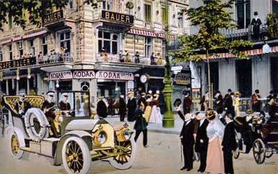 カイザーヴィルヘルム2世のパレードを描いたドイツのポストカード、1912年（212424参照） 作： German School