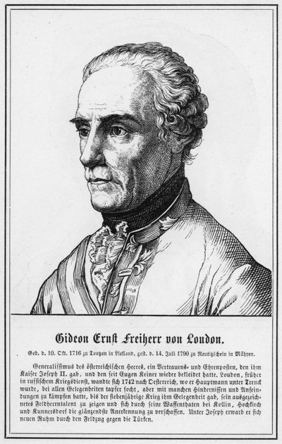ギデオン・エルンスト・バロン・フォン・ラウドン（彫刻 作： German School
