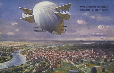 フェルディナンドフォンツェッペリンの飛行中の飛行船を数える 作： German School