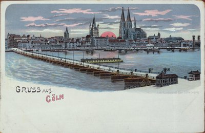 ケルンのグリーティングカード、1900年以前 作： German School