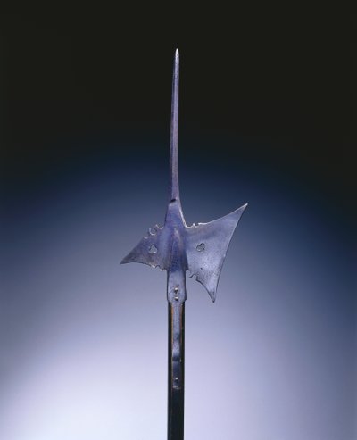 ハルバード、1550年頃（鉄鋼と木材） 作： German School