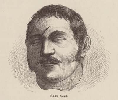 フランスの占領に反抗したプロイセンの兵士、フェルディナント・フォン・シルの頭 (彫刻) 作： German School