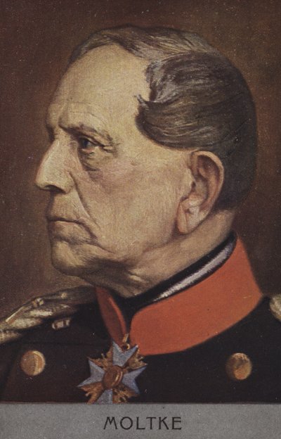 ドイツ陸軍元帥ヘルムート・フォン・モルトケ長老（カラーリトグラフ 作： German School