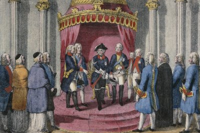 シレジア団地のオマージュ、1741年11月7日 作： German School