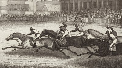 イギリスの競馬。ビルダーアトラスのイラスト（彫刻 作： German School