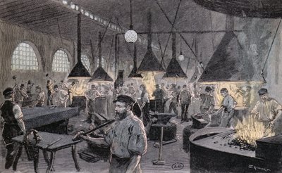 ドイツ、キールの帝国埠頭、1900年頃 作： German School