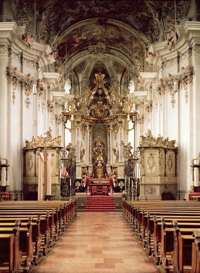 Balthasar Neumann（1687-1753）1734-54によって設計されたインテリア 作： German School