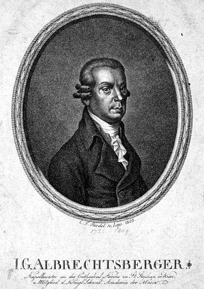 ヨハン・ゲオルク・アルブレヒツベルガー（1736-1809） C.F.リーデルの刻印 作： German School