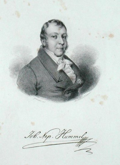ヨハン・ネポムク・フンメル（1778-1837）（彫刻 作： German School