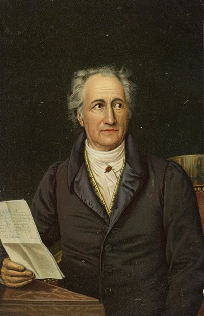 ヨハン・ヴォルフガング・フォン・ゲーテ（1749-1832）ドイツの詩人、小説家、劇作家（クロモリソ） 作： German School