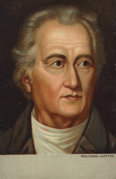 ヨハン・ヴォルフガング・フォン・ゲーテ（1749-1832）ドイツの詩人、小説家、劇作家（クロモリソ） 作： German School