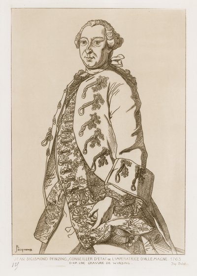John Sigismund Pfinzing、1763年ドイツ皇后国会議員 作： German School
