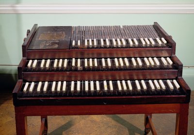 ジョージフレデリックヘンデル（1685-1759）がロンドンのファウンドリング病院のチャペルに贈ったオリジナルオルガンのキーボード 作： German School