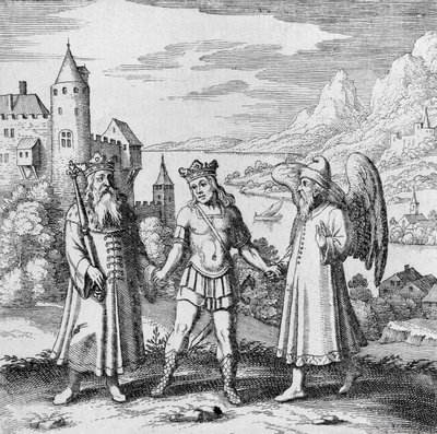 王様と健康な精神が王子様を導く from Musaeum Hermeticum 作： German School