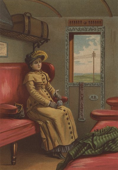 電車の中の女性 作： German School