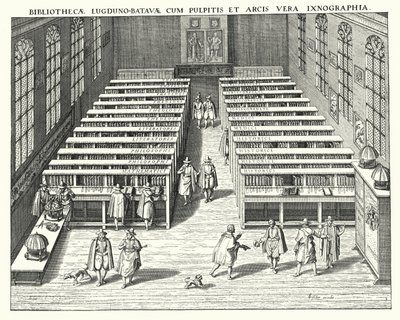 ライデン大学の図書館（彫刻 作： German School