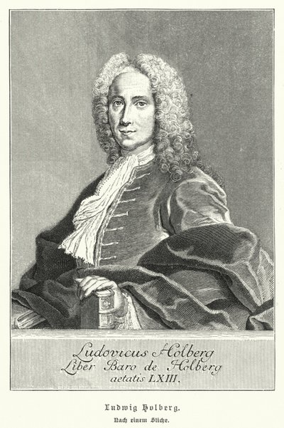Ludvig Holberg（デンマーク・ノルウェーの劇作家、哲学者、歴史家）（リトグラフ 作： German School