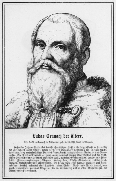 ルーク・クラナッハ・ザ・エルダー（エングレーヴィング 作： German School