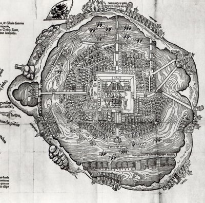 テノチティトランの地図 作： German School