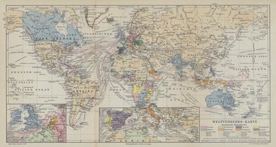 世界の輸送ルートの地図 作： German School