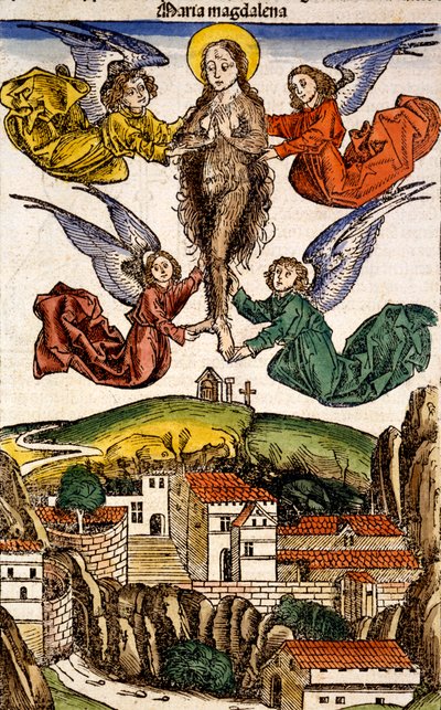 ハートマンスカル作「Liber Chronicarum」のマリアマグデレーナ、1493 作： German School