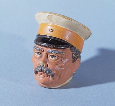 首相オットーフォンビスマルク（1815-98）（テラコッタ）の形の貯金箱（211401も参照） 作： German School