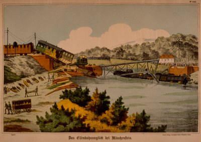 1891年6月14日のミュンヘンの鉄道災害、C。Burckhardts Nachf。、Wissembourg、1891年発行 作： German School