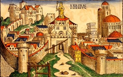 ニネベ、ハートマンスカル作「Liber Chronicarum」（1493年） 作： German School