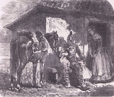 Off to war, Cassells History of the War between France and Germany, published by Cassell and Company Limited, c.1890 (litho) 作： German School
