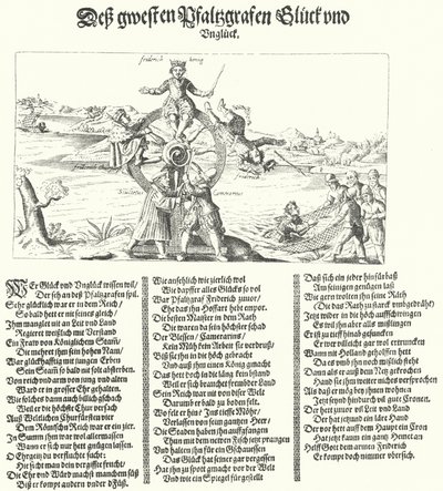 冬の王をあざけるパンフレット、ボヘミアのフレデリック1世、1621年 作： German School