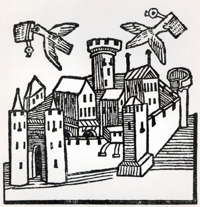 ピジョンポスト、1488 作： German School