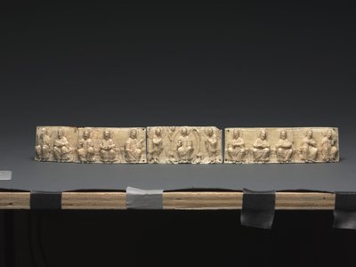 ポータブル祭壇のプラーク：キリストと使徒、下ライン渓谷、1050〜1100年 作： German School