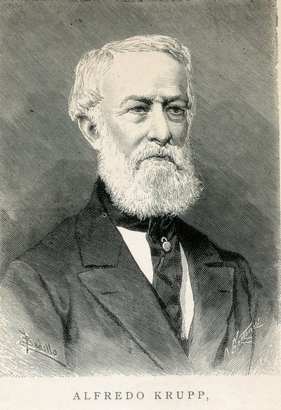 アルフレッド・クルップ（1812-1887）の肖像（ドイツの鉄鋼業家 作： German School