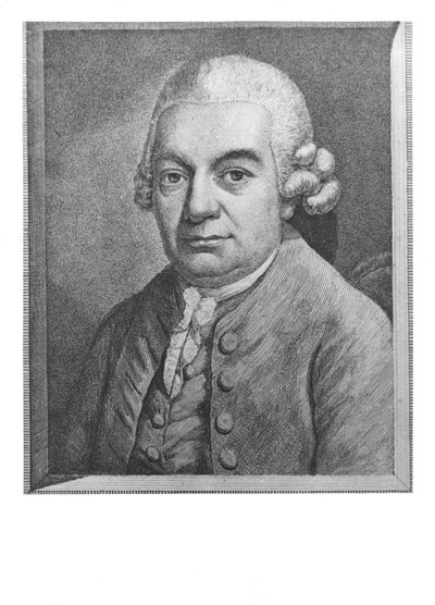 カール・フィリップ・エマニュエル・バッハの肖像（1714-88） 作： German School