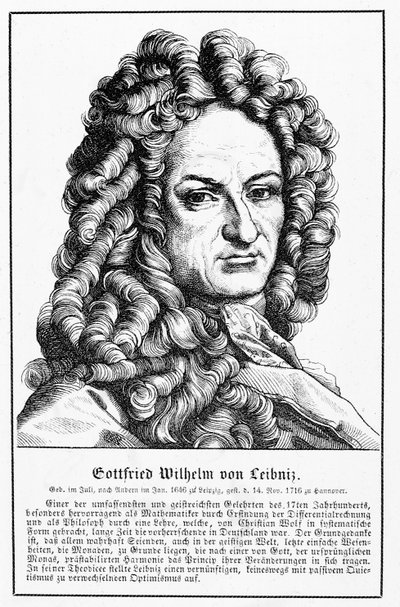 ゴットフリートヴィルヘルムライプニッツ（1646-1716）の肖像 作： German School
